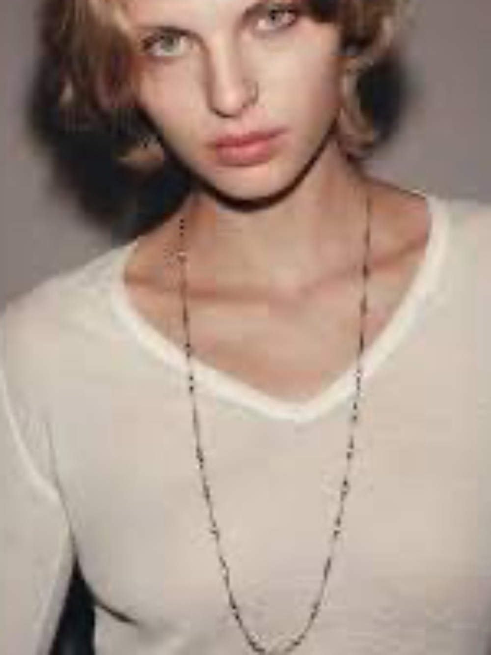 NWT Zara Long Crystal Chain Necklace